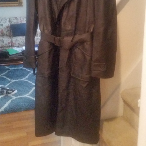 Bruno Magli Men's Deerskin Leather Coat